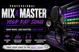 professionally mix and master your rap song