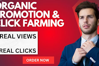 do organic click farming, organic stream to boost more views