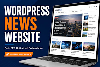 build a professional wordpress news or magazine website