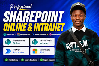develop sharepoint online, sharepoint intranet, office 365, power automate
