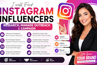 find instagram influencer marketing research manage influencer outreach campaign