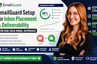 setup emailguard inbox placement deliverability for b2b cold email outreach