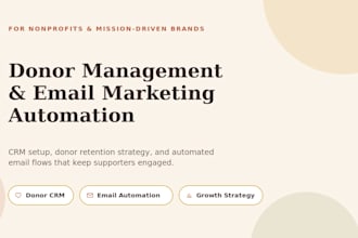 automate your nonprofit email marketing