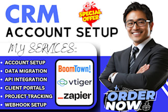 vtiger crm sales pipeline boomtown task tracking bigcontacts zapier automation