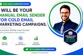 be your manual email sender for cold email marketing campaigns