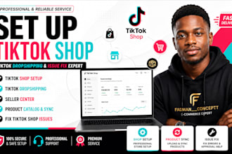 set up tiktok shop, tiktok dropshipping and fix tiktok shop issues