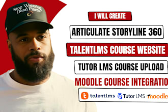 do articulate storyline rise 360 course on talentlms, tutorlms moodle scorm, h5p