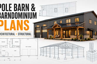 do architectural and structural pole barn barndominium plans