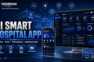build ai hospital telemedicine app healthcare management ehr emr, patient portal