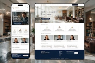 built professional website for lawyer, attorney and law firm