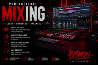 professionally mix your song for a clean and modern sound