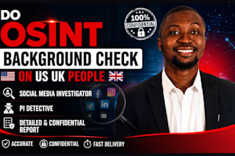 do osint background check on US UK people social media investigator pi detective