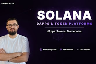 develop a solana dapp token or memecoin launch platform