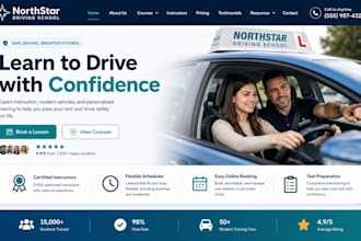 design wix driving instructor website driving school  lesson booking website