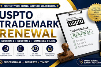 file uspto trademark renewal, section 8 and section 9 maintenance