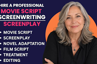 write screenplay movie script TV pilot and feature film script