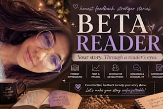 professional beta reader detailed and constructive feedbacks