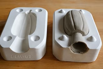 design multi part ceramic plaster molds for complex slip casting 3d mold design