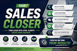 be your sales closer b2b lead generation sales person high ticket sales closer