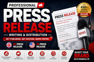 submit UK US press release writing PR news media distribution publicist outreach