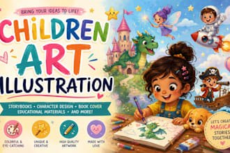 draw ai illustration children book illustration cover book art ai art midjourney