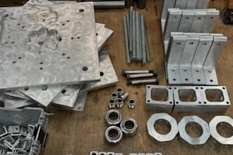 manufacture 3d metal print in titanium, aluminum and stainless steel prototypes