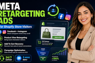 run meta retargeting ads for shopify store visitors