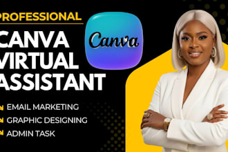 virtual assistant admin support email management, canva and social media