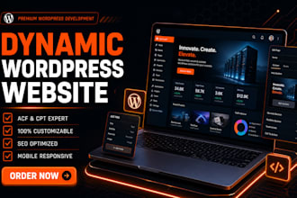 build a dynamic wordpress website with acf, elementor pro, and custom post type