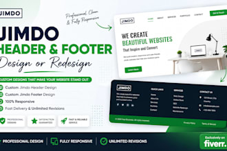 customize your jimdo website header and footer professionally