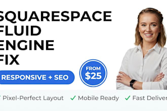 fix your squarespace fluid engine layout, mobile responsive bugs, and SEO issues