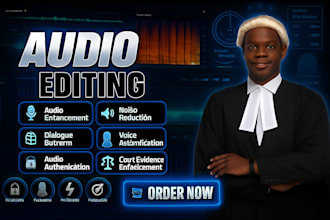 enhance forensic audio, recover background voices, reduce noise and restoration