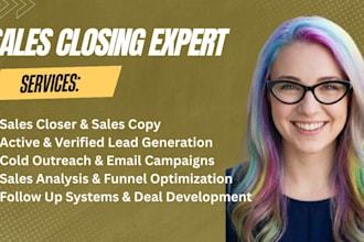 be your sales closer b2b lead generation sales person sales representative