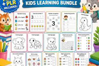 create kids activity workbook coloring pages homeschool worksheets printable kit