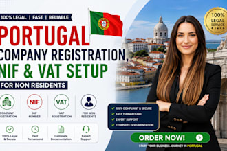 do portugal company registration, nif and vat setup for non residents