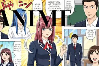 draw anime manga comic book illustration webtoon comic page nsfw manga artist