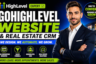 build gohighlevel website real estate website real estate crm ghl landing page