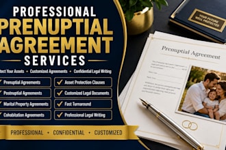 draft prenuptial agreement prenup marriage contract for family asset protection