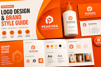 design custom logo, brand identity and brand guidelines