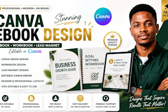 design canva ebook, workbook, lead magnet and editable canva ebook