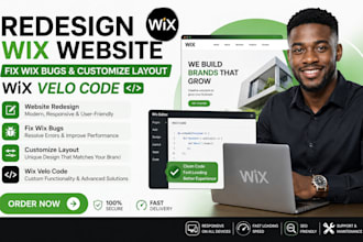 redesign wix website fix wix bugs customize wix website layout wix velo code