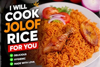 cook delicous homemade jollof rice for you