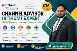 be your channeladvisor rithum expert for advanced ai mapping and ai error fixing