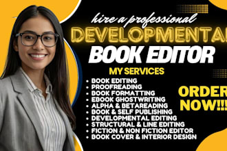 be developmental editor for meal prep novels, vegan, recipe, cookbook formatting