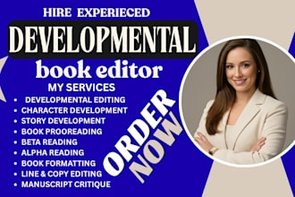 provide developmental editing for cookbooks and recipe book to boost readability