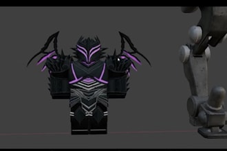 do stunning furry roblox character, roblox hair, hat, mask and accessories