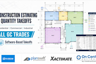 do construction estimating and quantity takeoffs for contractors