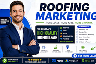 do roofing construction social media marketing, roofing leads and facebook ads