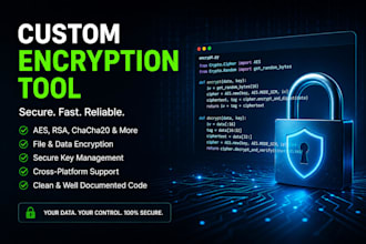 develop a custom encryption tool using modern cryptography
