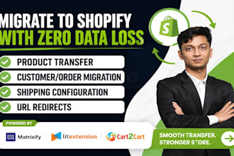 migrate your woocommerce wix squarespace wordpress store to shopify ecommerce